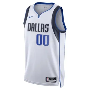 Maillot Homme Dallas Mavericks Personnalisé Association Edition Blanc Swingman