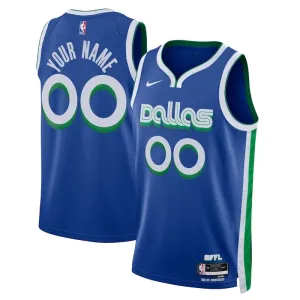 Maillot Homme Dallas Mavericks Personnalisé City Edition 2022-23 Bleu Swingman