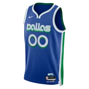 Maillot Homme Dallas Mavericks Personnalisé City Edition 2022-23 Bleu Swingman