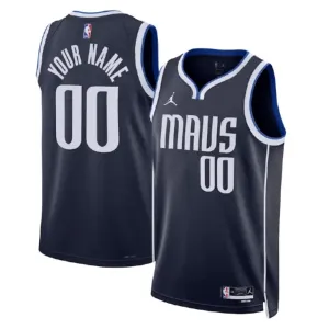 Maillot Homme Dallas Mavericks Personnalisé Statement Edition Noir Swingman
