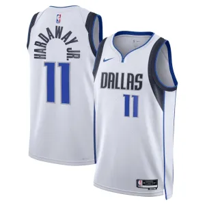 Maillot Homme Dallas Mavericks Tim Hardaway JR 11 Association Edition Blanc Swingman