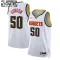 Maillot Enfant Denver Nuggets Aaron Gordon 50 Association Edition Blanc Swingman
