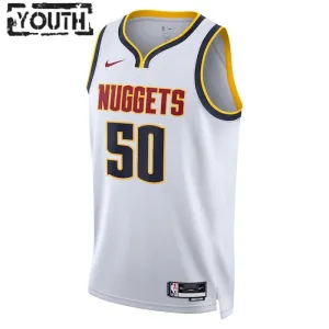 Maillot Enfant Denver Nuggets Aaron Gordon 50 Association Edition Blanc Swingman