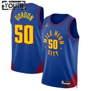 Maillot Enfant Denver Nuggets Aaron Gordon 50 Statement Edition Bleu Swingman
