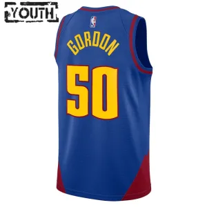 Maillot Enfant Denver Nuggets Aaron Gordon 50 Statement Edition Bleu Swingman