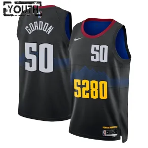 Maillot Enfant Denver Nuggets Aaron Gordon City Edition 2023-24 Noir Swingman