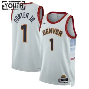 Maillot Enfant Denver Nuggets Michael Porter JR 1 City Edition 2022-23 Gris Swingman