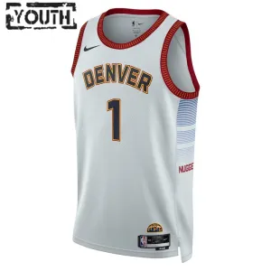 Maillot Enfant Denver Nuggets Michael Porter JR 1 City Edition 2022-23 Gris Swingman