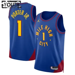 Maillot Enfant Denver Nuggets Michael Porter JR 1 Statement Edition Bleu Swingman