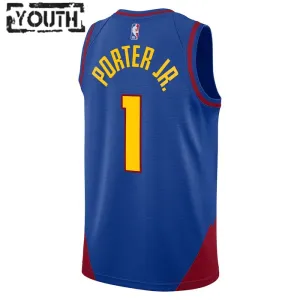 Maillot Enfant Denver Nuggets Michael Porter JR 1 Statement Edition Bleu Swingman