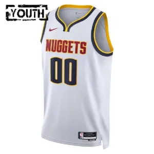 Maillot Enfant Denver Nuggets Personnalisé Association Edition Blanc Swingman
