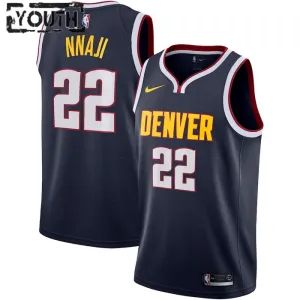 Maillot Enfant Denver Nuggets Zeke Nnaji 22 Icon Edition Navy Swingman