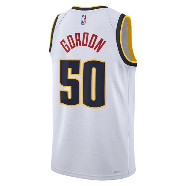Maillot Homme Denver Nuggets Aaron Gordon 50 Association Edition Blanc Swingman