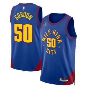 Maillot Homme Denver Nuggets Aaron Gordon 50 Statement Edition Bleu Swingman