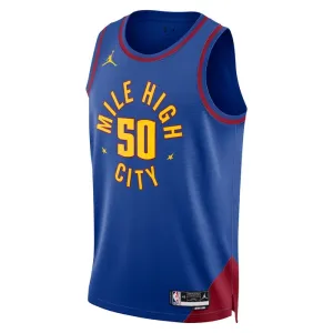 Maillot Homme Denver Nuggets Aaron Gordon 50 Statement Edition Bleu Swingman