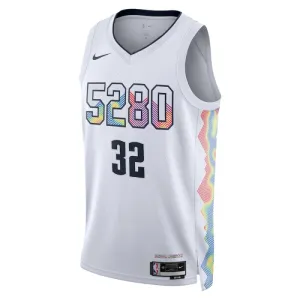 Maillot Homme Denver Nuggets Aaron Gordon City Edition 2024-25 Blanc Swingman