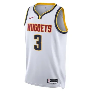 Maillot Homme Denver Nuggets Bones Hyland 3 Association Edition Blanc Swingman
