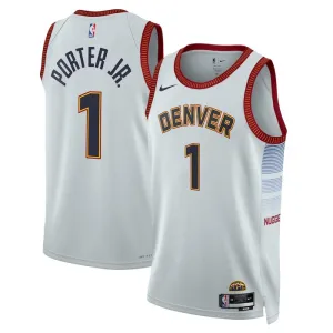 Maillot Homme Denver Nuggets Michael Porter JR 1 City Edition 2022-23 Gris Swingman
