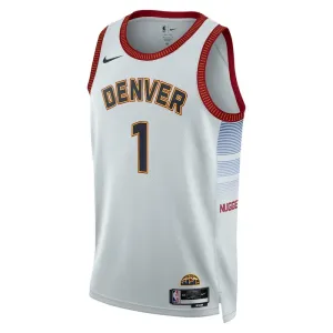 Maillot Homme Denver Nuggets Michael Porter JR 1 City Edition 2022-23 Gris Swingman