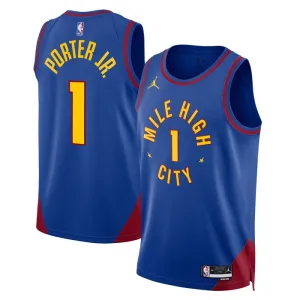 Maillot Homme Denver Nuggets Michael Porter JR 1 Statement Edition Bleu Swingman