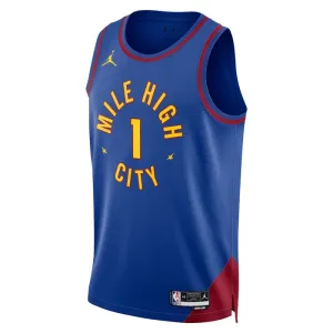 Maillot Homme Denver Nuggets Michael Porter JR 1 Statement Edition Bleu Swingman