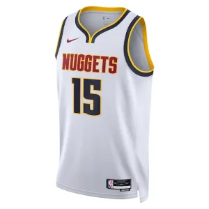 Maillot Homme Denver Nuggets Nikola Jokic 15 Association Edition Blanc Swingman