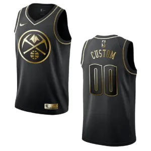 Maillot Homme Denver Nuggets Personnalisé Golden Edition Noir Swingman Maillot Homme Denver Nuggets Personnalisé Golden Edition Noir Swingman