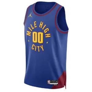 Maillot Homme Denver Nuggets Personnalisé Statement Edition Bleu Swingman