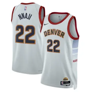 Maillot Homme Denver Nuggets Zeke Nnaji 22 City Edition 2022-23 Gris Swingman