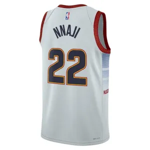 Maillot Homme Denver Nuggets Zeke Nnaji 22 City Edition 2022-23 Gris Swingman