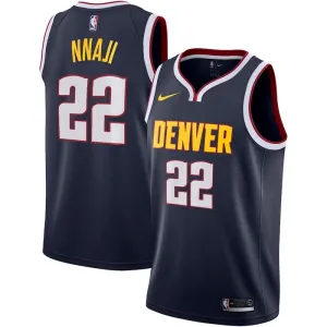 Maillot Homme Denver Nuggets Zeke Nnaji 22 Icon Edition Navy Swingman