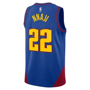 Maillot Homme Denver Nuggets Zeke Nnaji 22 Statement Edition Bleu Swingman