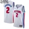 Maillot Enfant Detroit Pistons Cade Cunningham 2 Association Edition Blanc Swingman