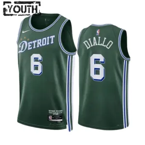 Maillot Enfant Detroit Pistons Hamidou Diallo 6 City Edition 2022-23 Vert Swingman Maillot Enfant Detroit Pistons Hamidou Diallo 6 City Edition 2022-23 Vert Swingman