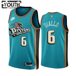 Maillot Enfant Detroit Pistons Hamidou Diallo 6 Classic Edition 2022-23 Teal Swingman Maillot Enfant Detroit Pistons Hamidou Diallo 6 Classic Edition 2022-23 Teal Swingman
