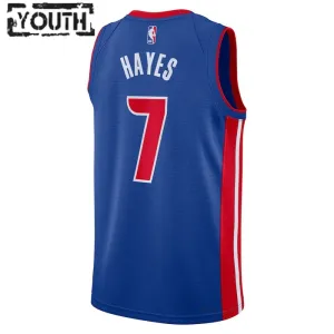 Maillot Enfant Detroit Pistons Killian Hayes 7 Icon Edition Bleu Swingman