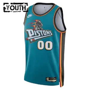 Maillot Enfant Detroit Pistons Personnalisé Classic Edition 2022-23 Teal Swingman