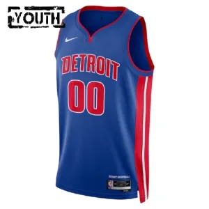 Maillot Enfant Detroit Pistons Personnalisé Icon Edition Bleu Swingman