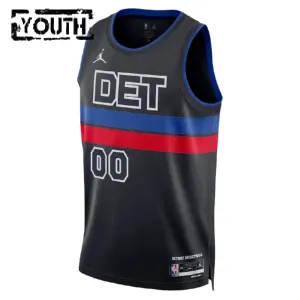 Maillot Enfant Detroit Pistons Personnalisé Statement Edition Noir Swingman