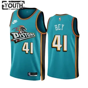 Maillot Enfant Detroit Pistons Saddiq Bey 41 Classic Edition 2022-23 Teal Swingman Maillot Enfant Detroit Pistons Saddiq Bey 41 Classic Edition 2022-23 Teal Swingman