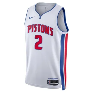 Maillot Homme Detroit Pistons Cade Cunningham 2 Association Edition Blanc Swingman
