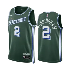 Maillot Homme Detroit Pistons Cade Cunningham 2 City Edition 2022-23 Vert Swingman