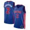 Maillot Homme Detroit Pistons Cade Cunningham 2 Icon Edition Bleu Swingman