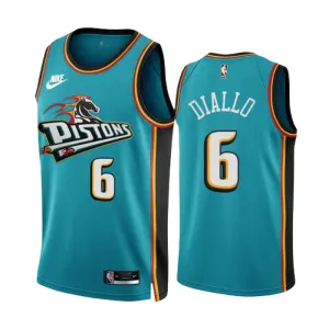 Maillot Homme Detroit Pistons Hamidou Diallo 6 Classic Edition 2022-23 Teal Swingman Maillot Homme Detroit Pistons Hamidou Diallo 6 Classic Edition 2022-23 Teal Swingman