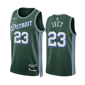 Maillot Homme Detroit Pistons Jaden Ivey 23 City Edition 2022-23 Vert Swingman Maillot Homme Detroit Pistons Jaden Ivey 23 City Edition 2022-23 Vert Swingman