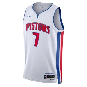 Maillot Homme Detroit Pistons Killian Hayes 7 Association Edition Blanc Swingman