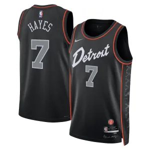 Maillot Homme Detroit Pistons Killian Hayes City Edition 2023-24 Noir Swingman