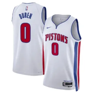 Maillot Homme Detroit Pistons Personnalisé Association Edition Blanc Swingman