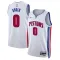 Maillot Homme Detroit Pistons Personnalisé Association Edition Blanc Swingman