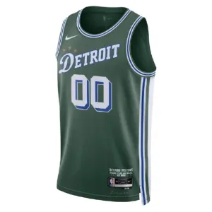 Maillot Homme Detroit Pistons Personnalisé City Edition 2022-23 Vert Swingman